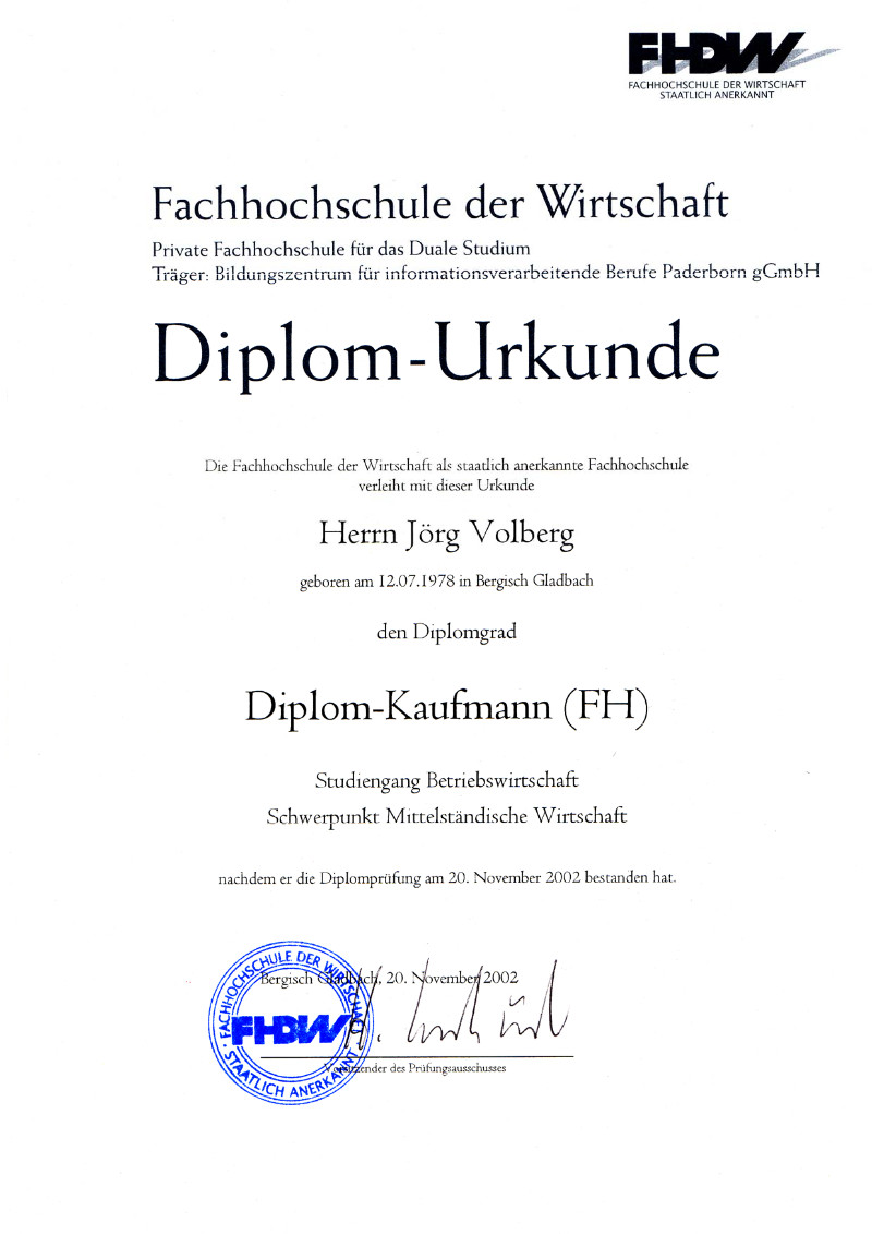 Diplom-Kaufmann (FH)